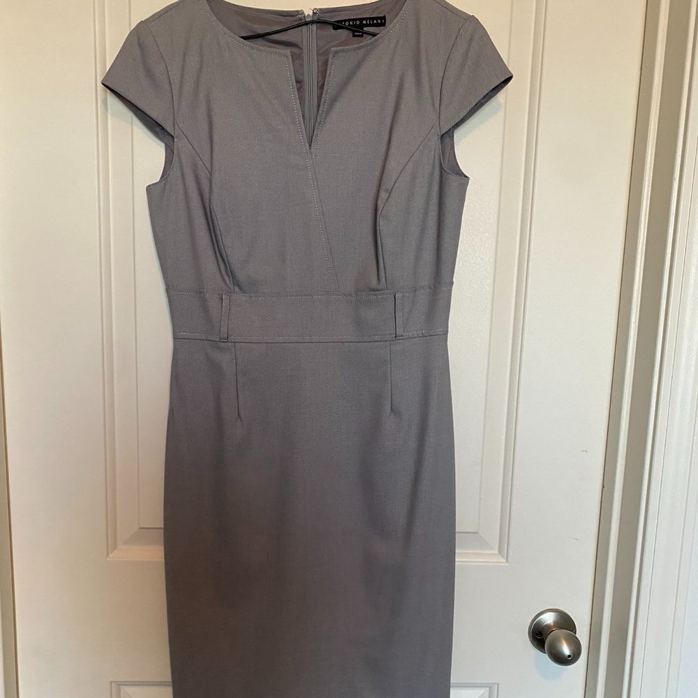 Grey Pencil Dress
